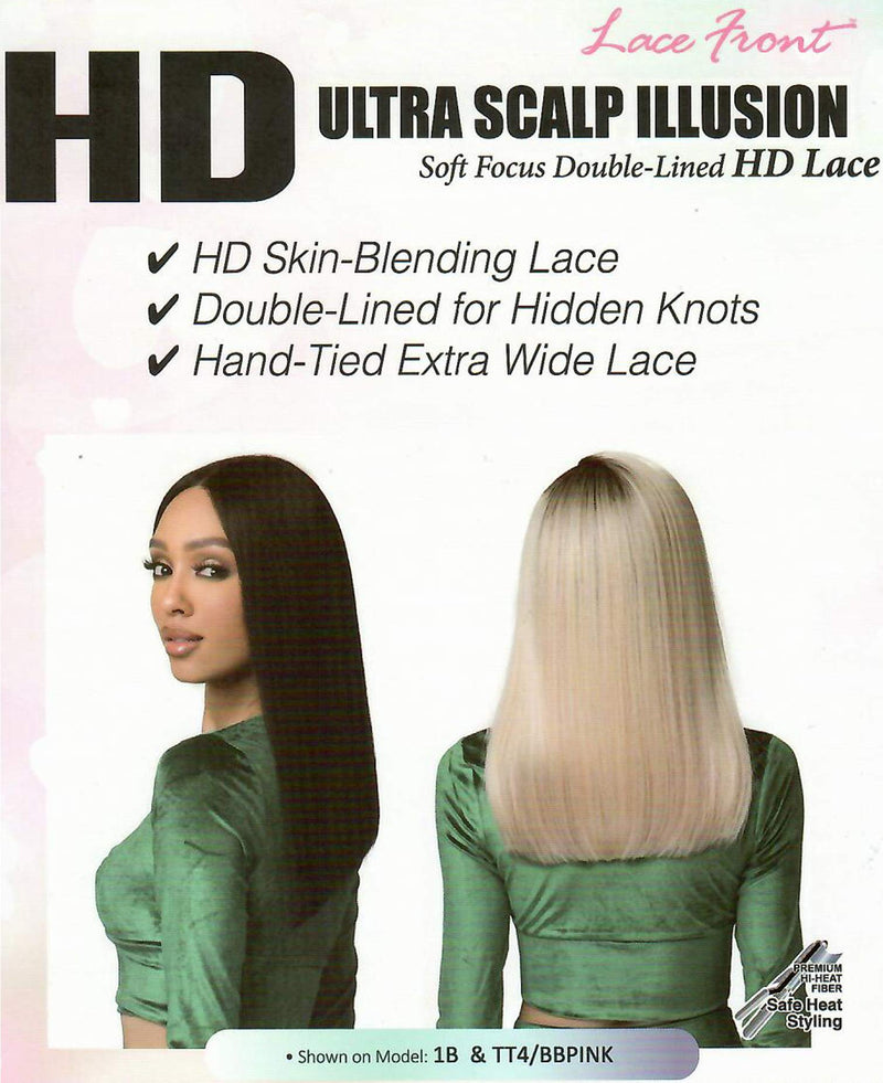 BOBBI BOSS HD ULTRA SCALP ILLUSION 13 X 5 FREE PARTING LACE FRONT WIG MLF470 CHERIE (F1B/30) BOBBI BOSS