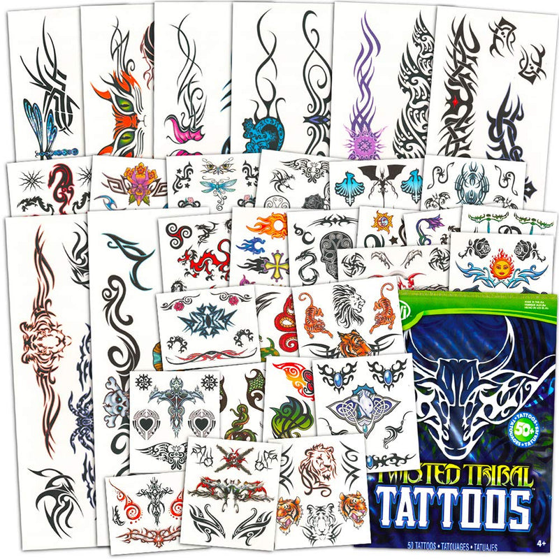 Tribal Tattoos Assortment ~ 2 Bags ~ 100 Assorted Designs Savvi