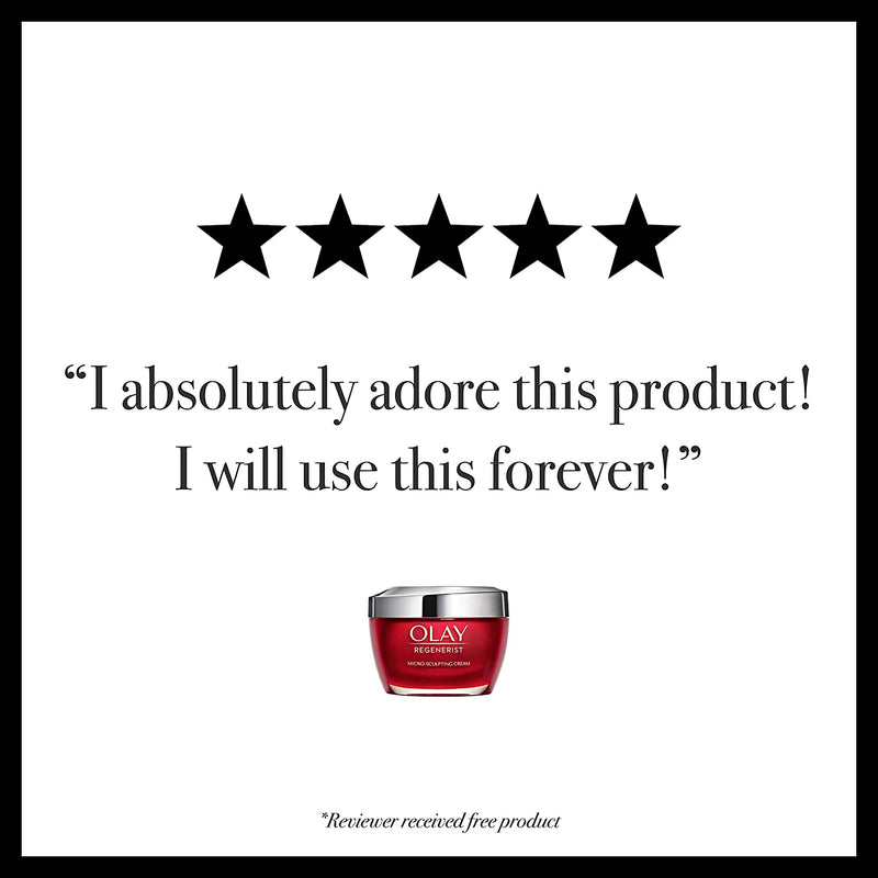 Olay Regenerist MicroSculpting Cream Face Moisturizer with Hyaluronic Acid, Niacinamide, Vitamin B3+, 1.7 Oz + Whip Face Moisturizer Travel/Trial Size Gift Set Olay