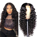 Allove 13X4 Loose Deep Wave Lace Front Wigs Human Hair with Baby Hair Pre Plucked 22" Brazilian Virgin Remy Human Hair Wigs for Black Women 150% Density 10a Natural Hairline Wig Natural Color Allove