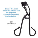 LASH NEXT DOOR Professional Eyelash Curler - Instant Long Lasting Curl, Lifts & Shapes - No Pinching or Creasing. Includes Replacement Pad (in black) LASH NEXT DOOR