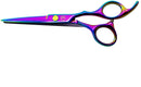 Professional Hair Cutting Shears,6 Inch Barber hair Cutting Scissors Sharp Blades Hairdresser Haircut For Women/Men/kids 420c Stainless Steel Rainbow Color (A) JAVENPROLIU