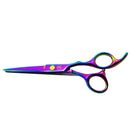 Professional Hair Cutting Shears,6 Inch Barber hair Cutting Scissors Sharp Blades Hairdresser Haircut For Women/Men/kids 420c Stainless Steel Rainbow Color (A) JAVENPROLIU