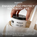Barker Wellness Tattoo Butter for New & Old Ink – Natural Aftercare Balm with Shea Butter, Turmeric & Lavender – Vegan & Cruelty-Free Tattoo Moisturizer for Vibrant, Healthy Skin – 4oz. Infinity Warehouse