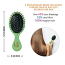 Wet Brush Squirt Detangler Hair Brushes - Jade, Geo - Mini Detangling Brush with Ultra-Soft IntelliFlex Bristles Glide Through Tangles with Ease - Pain-Free Comb for All Hair Types Wet Brush
