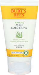 Burt's Bees Burt's Bees Natural Acne Solutions Pore Refining Cleansing Scrub, Exfoliating Face Wash for Oily Skin, 4 Oz (package May Vary), 4 ounces Burt's Bees