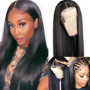 UNice Hair Straight Transparent Lace Front Human Hair Wigs for Black Women 10A Brazilian Virgin Hair 13x4 Lace Frontal Wig Pre Plucked with Baby hair 150% Density (16 inch) UNICE Store