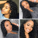 UNice Hair 13X4 Water Wave Lace Front Human Hair Wigs,150% Density, 100% Brazilian Unprocessed Virgin Human Hair Wavy Wig Pre Plucked with Baby Hair Natural Color (18 inches) UNICE Store