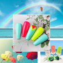 AwsmColor Gel Nail Polish Set, Neon Soak Off Nail Gel Kit, 2021 Nail Design Bright Red Pastel Pink Jelly Rainbow Gel Polish 6 Bottles 8ML Soak Off Gels for Girl Women awsmcolor