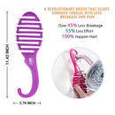Wet Brush Hair Brush Shower Detangler, Purple Glitter Color, Shower Hair Brush with Soft Bristles Minimizes Pain and Protect Against Split Ends and Breakage for Men, Women, and Kids Wet Brush