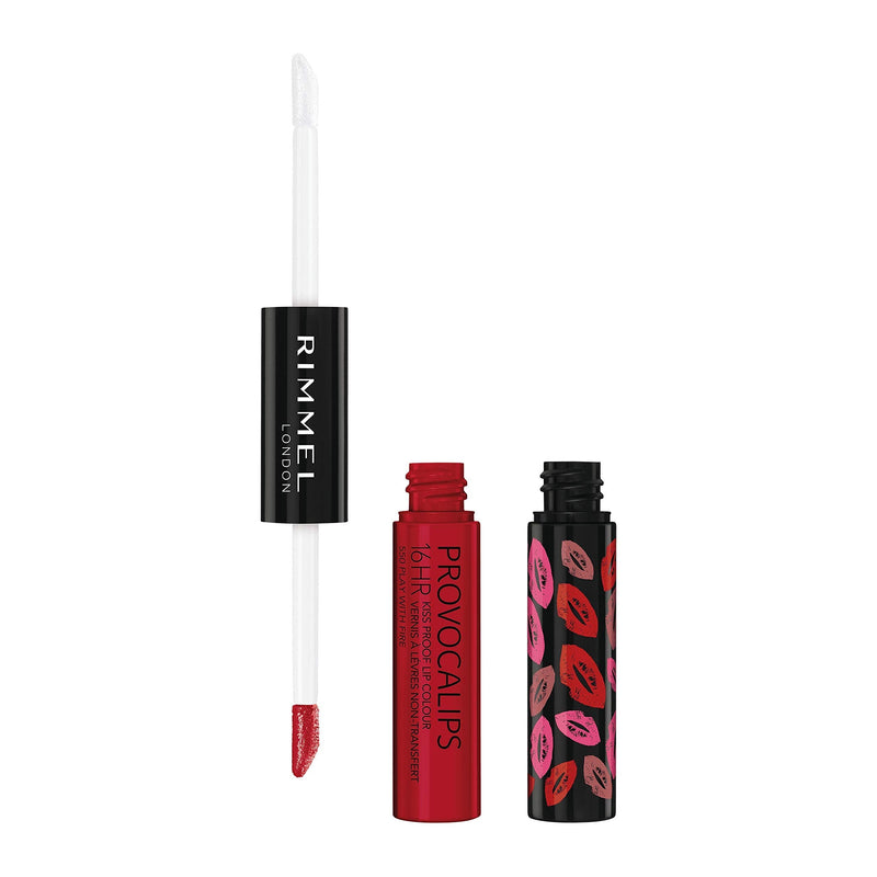 Rimmel London Provocalips 16hr Kiss-Proof Lip Colour - 55 Play With Fire, .14 fl.oz (34666744550) Rimmel