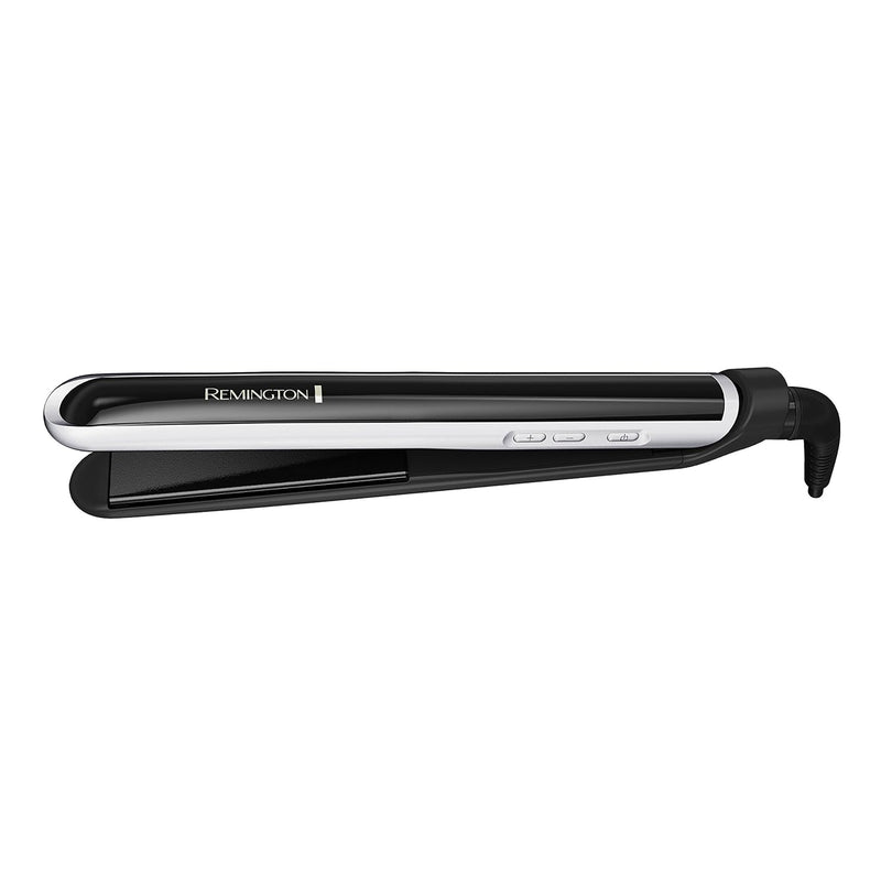Remington Pearl Pro Ceramic Flat Iron Hair Straightener, 1-inch Floating Plates, Fast 30 Second Heat up, Black & White Infinity Warehouse
