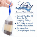 Bar Soap Pouch, a Soap Saver Bag, by Luxiny, that is a Soap Scrubber Pouch used to Whip up Handmade Soap Lather & Become an Exfoliating Washcloth, Fill with a Natural Soap Bar or Soap Ends, Pack of 5 Luxiny