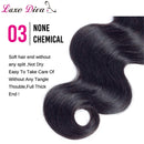 Brazilian Virgin Body Wave Hair 4 Bundles (18 20 22 24, 400g/14.1OZ, Natural Black) 100% Unprocessed Brazilian Body Wave Virgin Human Hair Extensions Body Wave LUXEDIVA Store