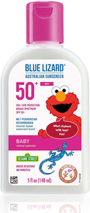 Blue Lizard Baby Mineral Sunscreen – No Chemical Actives – SPF 50+ UVA/UVB Protection, 5 Ounce Bottle BLUE LIZARD Store