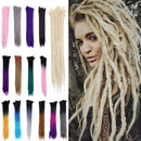 20" Dreadlock Extension Ombre For Hip-Hop Synthetic Heat Resistant Faux Locs Dread Reggae Extension Twist Braiding Faux Locs Crochet For Man Women (10strands/2packs,ash blonde) S-noilite
