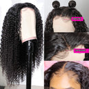 UNice Hair Silk base Fake Scalp Lace Closure Wigs Middle Part Human Hair Curly Wig for Women Brazilian Remy Hair Wig Pre Plucked with Baby Hair 150% Density (24inch) UNICE Store