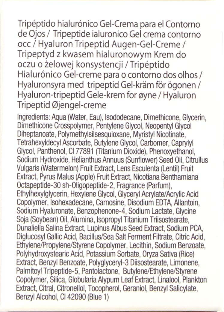 StriVectin Advanced Acids Hyaluronic Tripeptide Gel Cream for Eyes, Intense Hydration & Blue Light Neutralizer, 0.5 Fl Oz StriVectin