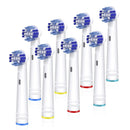 Replacement Toothbrush Heads Compatible with Oral B Braun,8 Pack Professional Electric Toothbrush Heads Brush Heads Refill for Oral-B 7000/Pro 1000/9600/ 500/3000/8000 Voguish