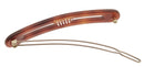 France Luxe Cutout Oblong Tige Boule Barrette - Tortoise France Luxe