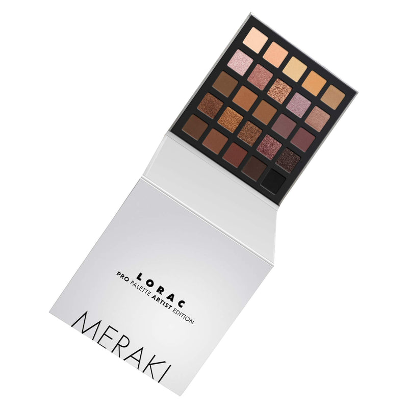 LORAC PRO Matte & Shimmer Eyeshadow Palette, Meraki | Glitter | Mirror Compact | Cruelty Free, Gluten Free, Vegan LORAC