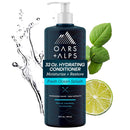 Oars + Alps Men's Sulfate Free Hair Shampoo and Conditioner Set for Men & Women, Infused with Kelp & Algae Extracts, Nourishing & Moisturizing, Paraben Free, Fresh Ocean Splash Scent, 2pk, 13.5oz Infinity Warehouse