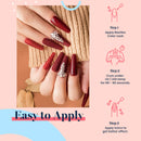 Beetles Gel Nail Polish Set, Poinsettia Kit Dark Red Burgundy Red Glitter Gel Polish Soak Off UV Nail Lamp LED Cured, 7.3ml Each Bottle for Nail Art Design for Christmas New Year Holiday Gifts beetles Gel Polish