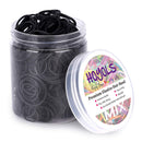 Assorted Size Small Rubber Bands for Black Elastics Hair Ties Braiding Ponytail Holders Mixed Size Plastic Rubberbands for Baby Toddler Girls Infants Kids Thick Mini Black Hair Crafts Office Supplier Money No Damage Total 600pcs (MIX) by HOYOLS HOYOLS Store