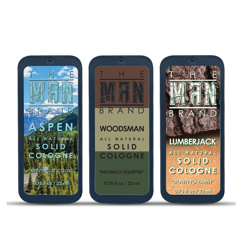 Mens Sample Solid Cologne Pack with Aspen Solid Cologne, Lumberjack Solid Cologne, Woodsman cologne, Mystery Man cologne and more (Play Daily Sampler Cologne Set - 7 Pack - 0.75 oz each) Infinity Warehouse