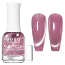 MIZHSE Quick Dry Cat Eye Nail Polish, Green Magnetic Nail Polish with Magnet, Air Drying Fast 15ml Cateye Nail Lacquer for Women Girls Non-Gel Nail Art Manicure DIY Home Infinity Warehouse