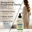 DMSO Liquid 99.995% USP Grade, Dimethyl Sulfoxide, 2 fl oz, High Purity & Undiluted - Made in The USA - HelloPharmacist Infinity Warehouse