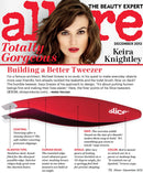 Slice 10450 Slanted Tweezer, Extra Wide Grip, Easy to Use for Normal & Course Hair or Splinter, Red Slice