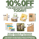 Greenzla Kids Bamboo Toothbrushes (6 Pack) | BPA Free Soft Bristles Toothbrushes | Eco-Friendly, Natural Bamboo Toothbrush Set | Biodegradable, Compostable & Organic Charcoal Wooden toothbrushes GREENZLA