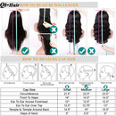 QTHAIR 14A Lace Front Wigs Human Hair 12A Grade Brazilain Straight Human Hair Wigs for Black Women 26" Pre Plucked Natural Hairline with Baby Hair 150% Density Natural Color QTHAIR Store