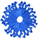 Bulk Hair Ties Knotted Ribbon Elastic Ponytail Holders Bracelets - 25 Count (Royal Blue) Cyndibands