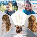 Bun Hair Pins, IKOCO 80pcs U Shaped Hair Pins for Women with Storage Box, Golden, 2.4 inch IKOCO