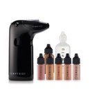 TEMPTU Air Intro Airbrush Makeup Kit: 9-Piece Set Includes Cordless Device, Refillable Makeup Cartridge, 3 Perfect Canvas Semi-Matte Foundations, Primer, Blush, Highlighter & Cleaner Infinity Warehouse