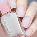 Jelly Milky White Nail Polish, Quick Dry, Fingernail Polish No UV Needed, Sheer Nail Polish for Women and Girls Infinity Warehouse