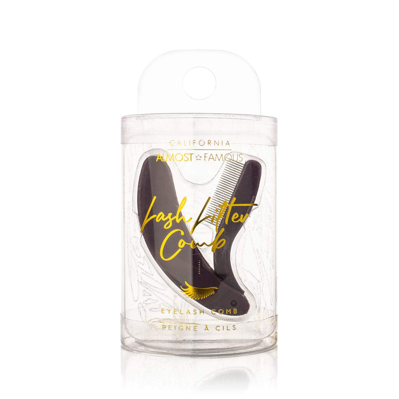 Almost Famous Foldable Eyelash Comb - Eye Lash Separation Tool. Grooming Brush for Beauty Makeup - Mini Eyelashes Separator Curler (Purple) ALMOST FAMOUS