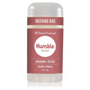 Humble Brands All Natural Aluminum Free Deodorant Stick for Women and Men, Lasts All Day, Safe, and Certified Cruelty Free, Geranium and Vetiver, Pack of 1 Humble