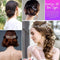 Teenitor 2 Pairs Hair Tail Tools, Hair Braid Accessories Ponytail Maker,French Braid Tool Loop for Hair Styling, 4pcs, 2 Colors Teenitor