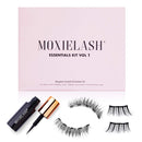 MoxieLash Magnetic Eyelashes with Eyeliner Kit - Essentials Kit Vol 1 - Natural Looking False Eyelashes - Classy & Cheeky Lash Set + Magnetic Eyeliner + Eyeliner Remover Swabs - USA Owned - No Glue MoxieLash