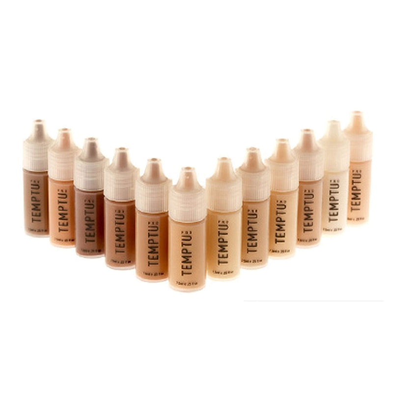 TEMPTU S/B Foundation 12 Piece Starter Set, ¼ oz Bottles, Water-Resistant, Blendable - Professional, Natural Makeup Kit for Airbrush, Sponge Application - Premium, Long-Lasting Airbrush Cosmetics Temptu