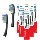 Colgate Keep Manual Toothbrush, Deep Clean Soft Refill Heads, Black, 6 Count, Pack of 2 Colgate