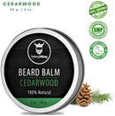 Cedarwood Beard Balm - Styles, Strengthens & Softens Beards and Mustaches - 100% Natural Beard Conditioner with Organic Shea Butter, Tea Tree, Argan & Jojoba Oils in Cedar Scent by Striking Viking Striking Viking