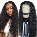 Transparent Lace Front Wigs Human Hair Wigs For Black Women T Shape Water Wave Lace Front Wigs Human Hair Middle Part Deep Wave Lace Front Wig 150% Density Pre Plucked With Baby Hair. Wonder Girl Store