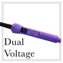 Herstyler Marula Oil Hair Serum and Baby Curls Mini Curling Iron (Purple) Set HerStyler