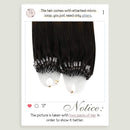Ugeat Microbead Hair Extensions Human Hair Remy Hair Extensions Light Brown Hair Extensions