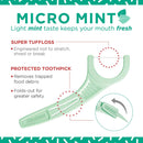 Plackers Micro Mint Dental Floss Picks with Travel Case, 12 Count (Color may vary) Plackers