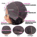 Pizazz 13x4 Lace Front Human Hair Wigs 9A Grade 150% Density Brazilian Deep Wave Lace Front Wig with Baby Hair Pre Plucked Natural Hairline Wigs for Black Women (24'') Pizazz Store